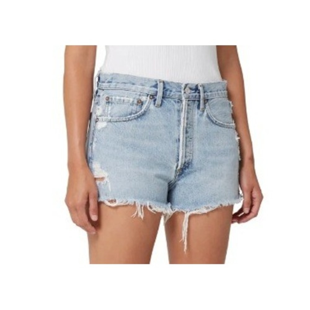 AGOLDE Womens 28 Parker Buttonfly Jean Shorts in Rapture